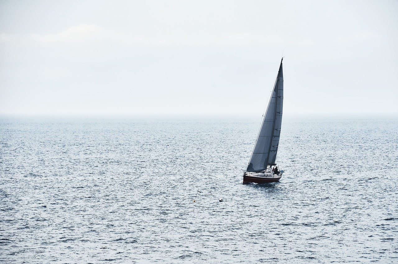 sailboat  boat  solitude free photo