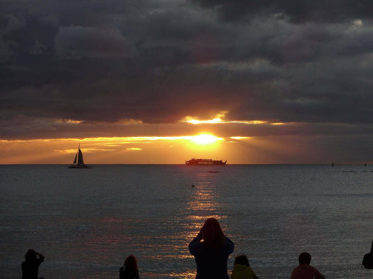 sailboat silhouette sunset free photo