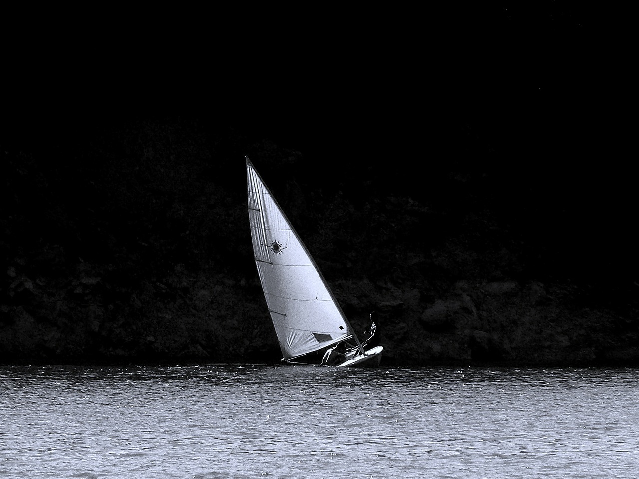 sailboat river water free photo