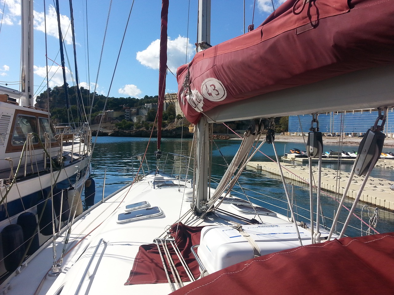 sailboat sea mediterranean free photo