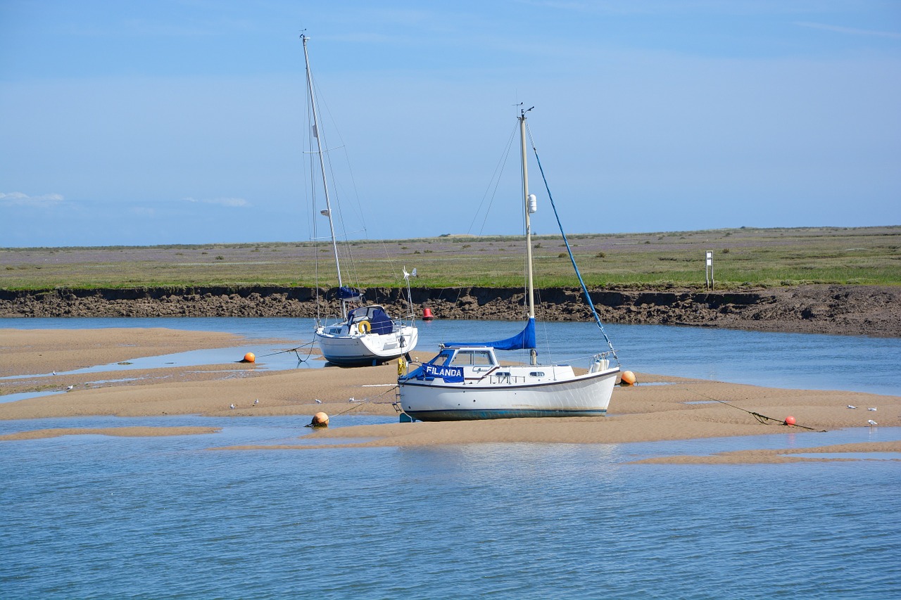 sailboats vessels sandbanks free photo