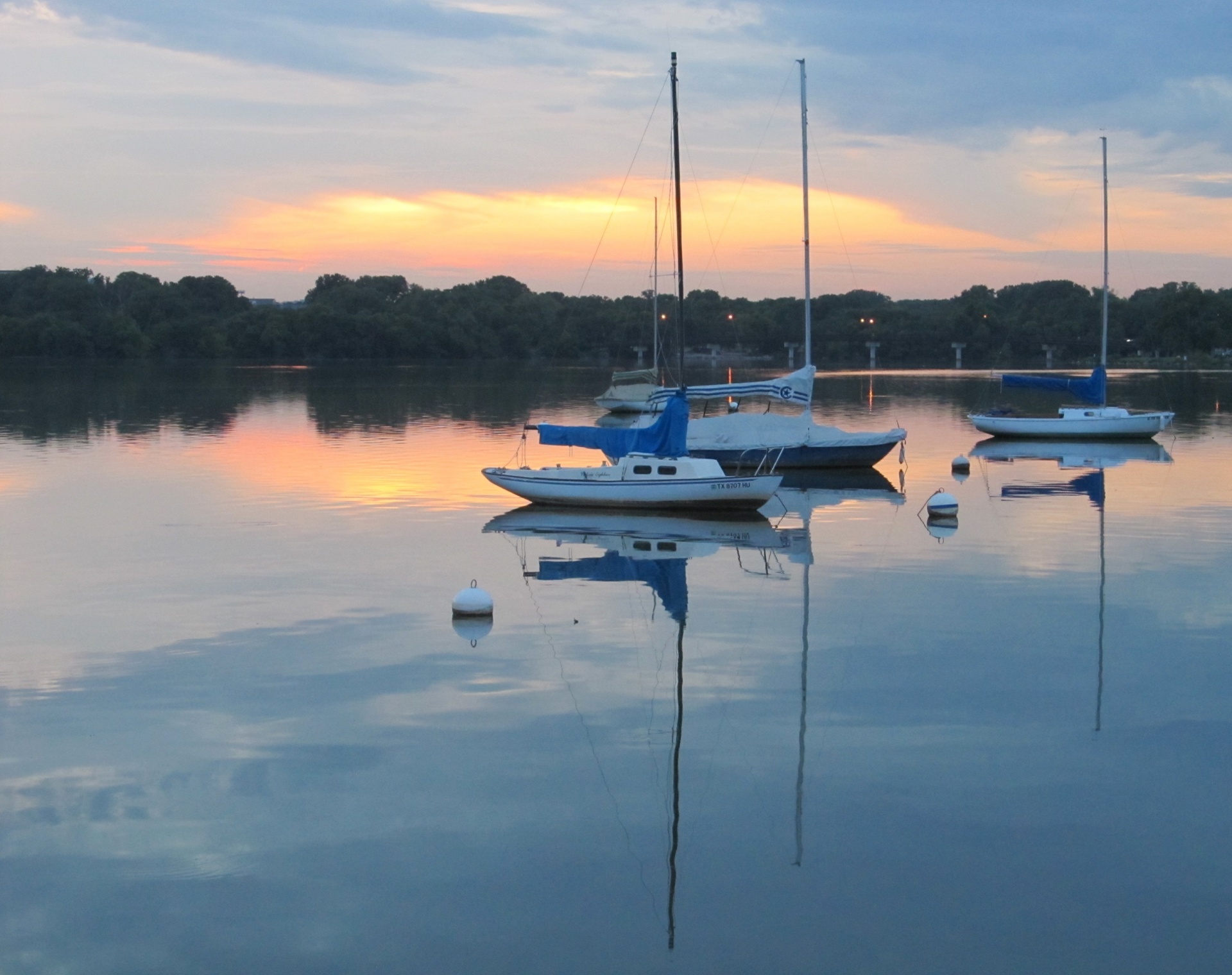 sunset boats sailboats free photo