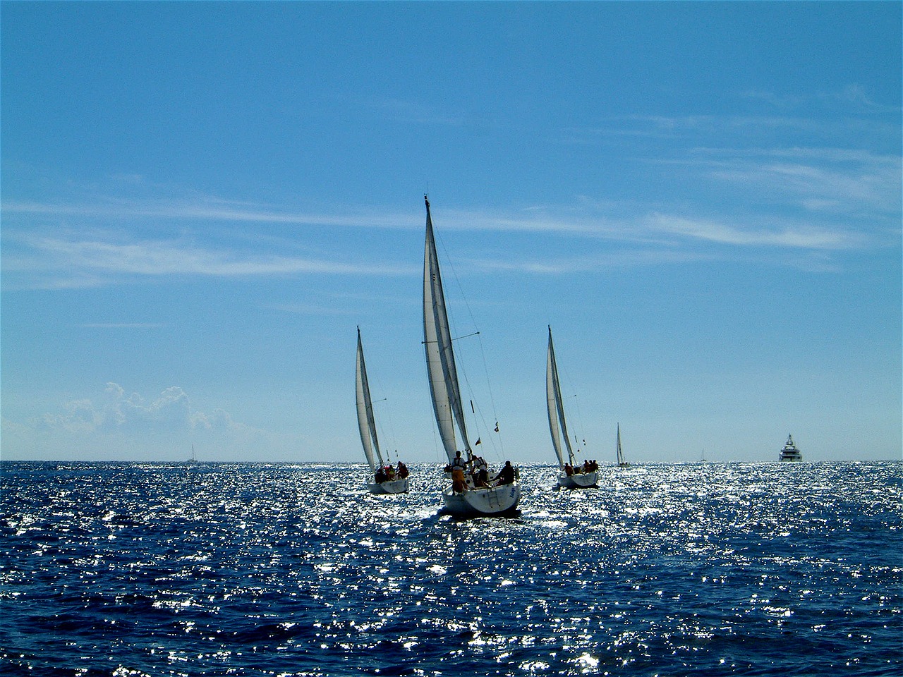 sailing sailboats mediterranean free photo
