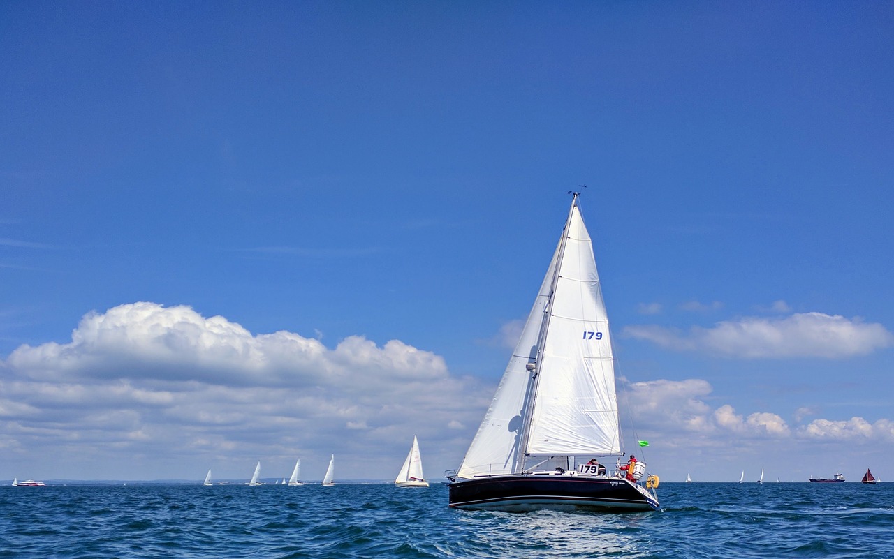 sailing  racing  isle of wight free photo