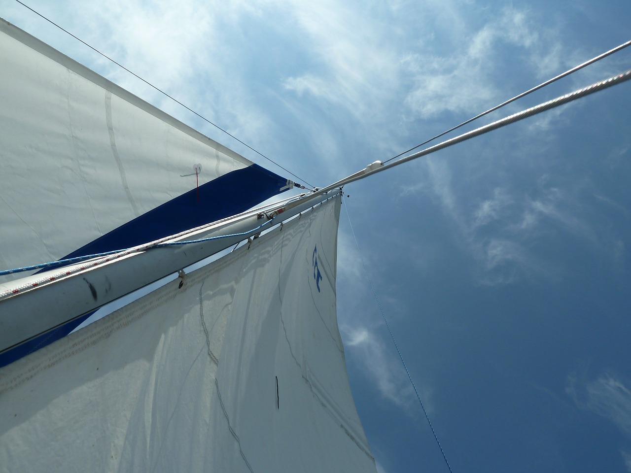 sailing sky sailboat free photo