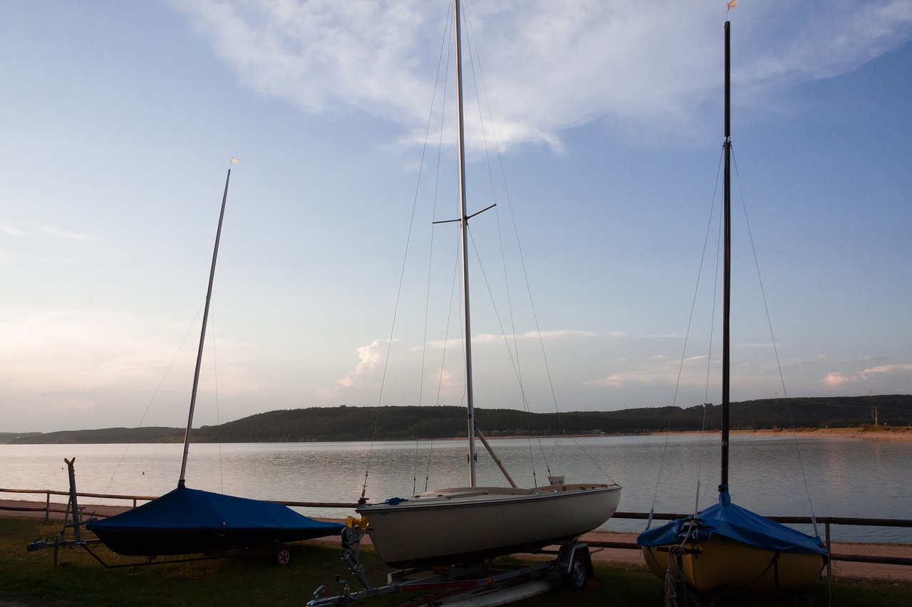 sailing boat mast setting sun free photo