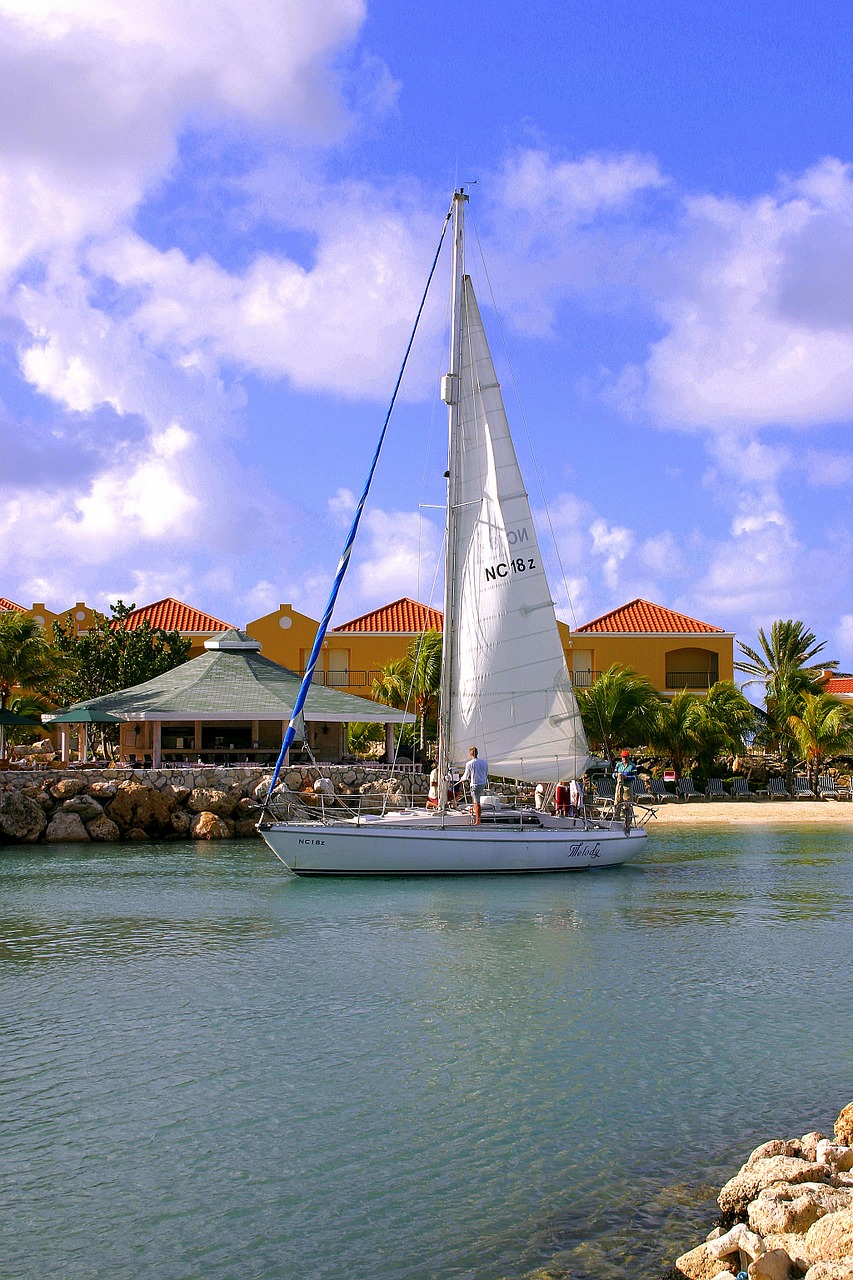 sailing boat sea water free photo