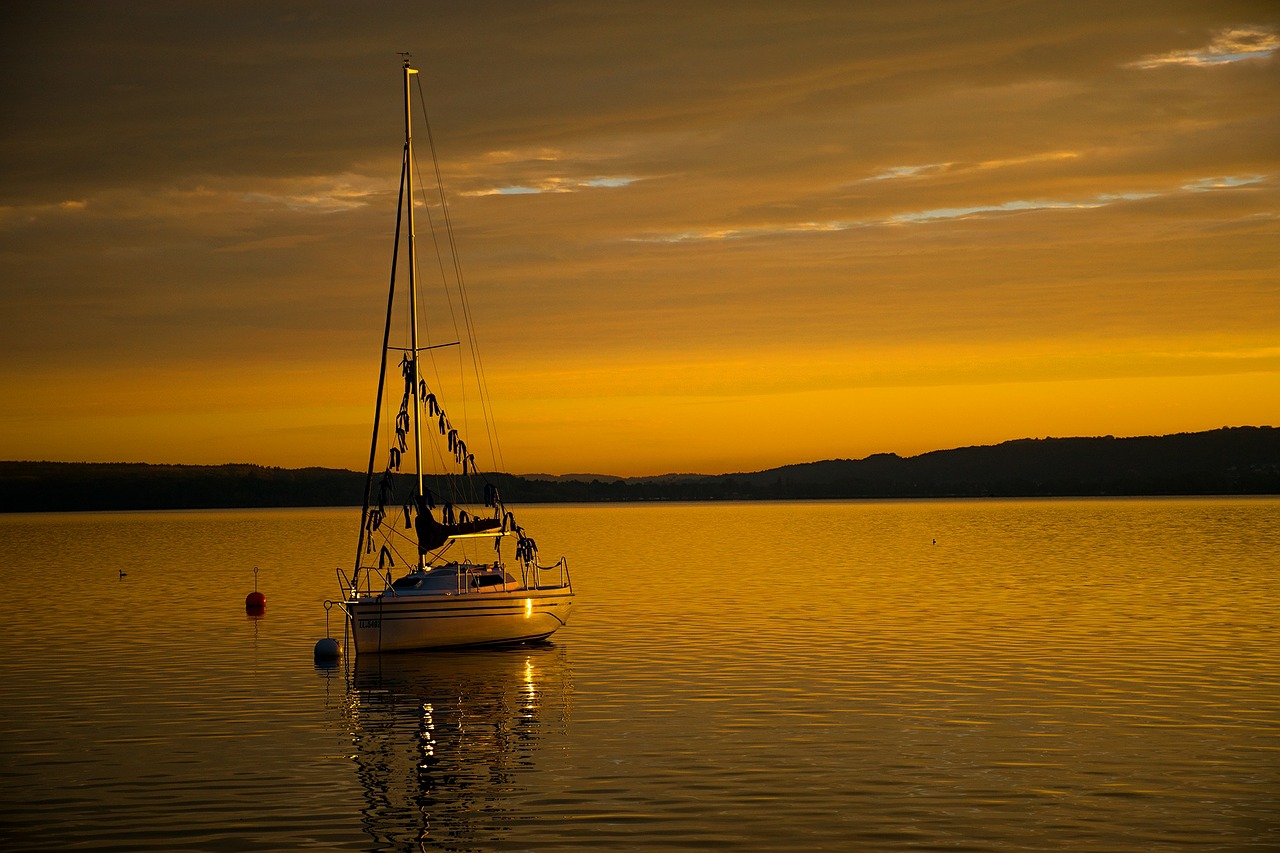 sailing boat lake ammersee free photo