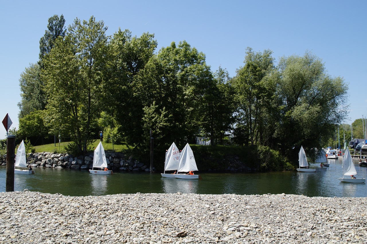 sailing school dinghy exercise free photo