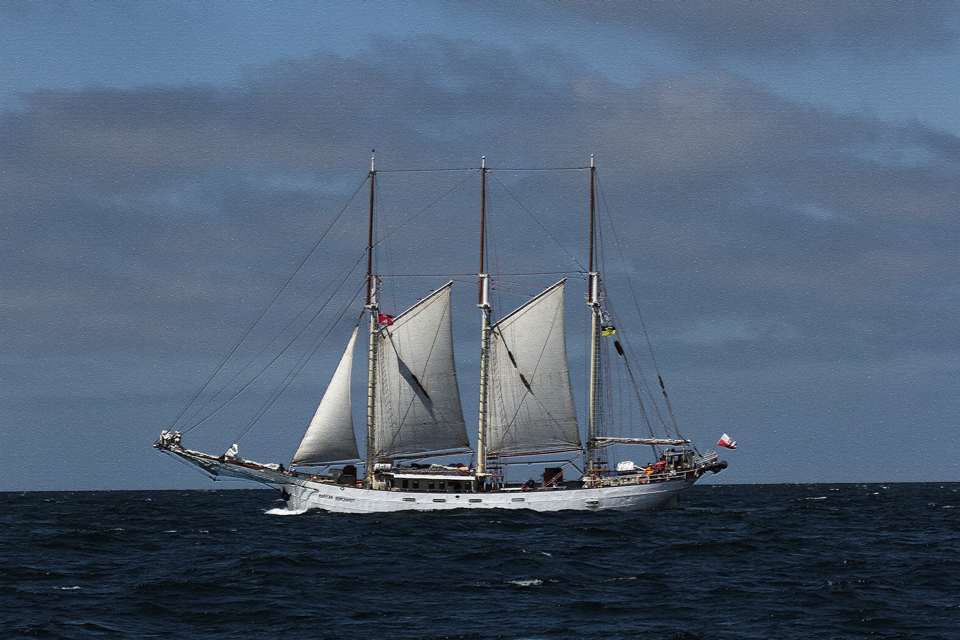 beautiful sailing ship baltic sea free photo