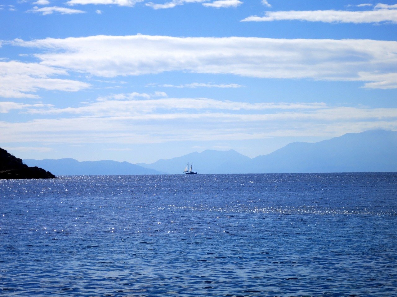 sailing ship sea sunset free photo