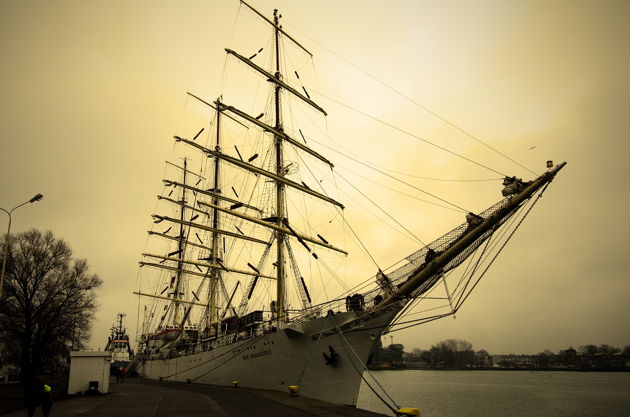 sailing ship water the waterfront free photo