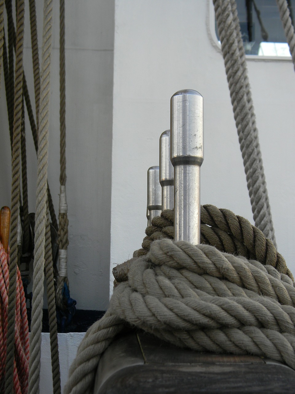 sailing ship rigging rope free photo