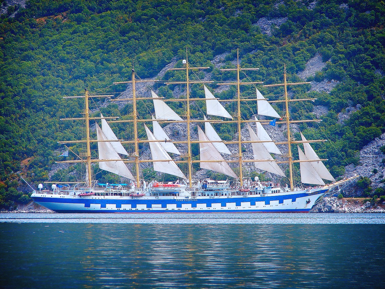 sailing ship sea sail free photo