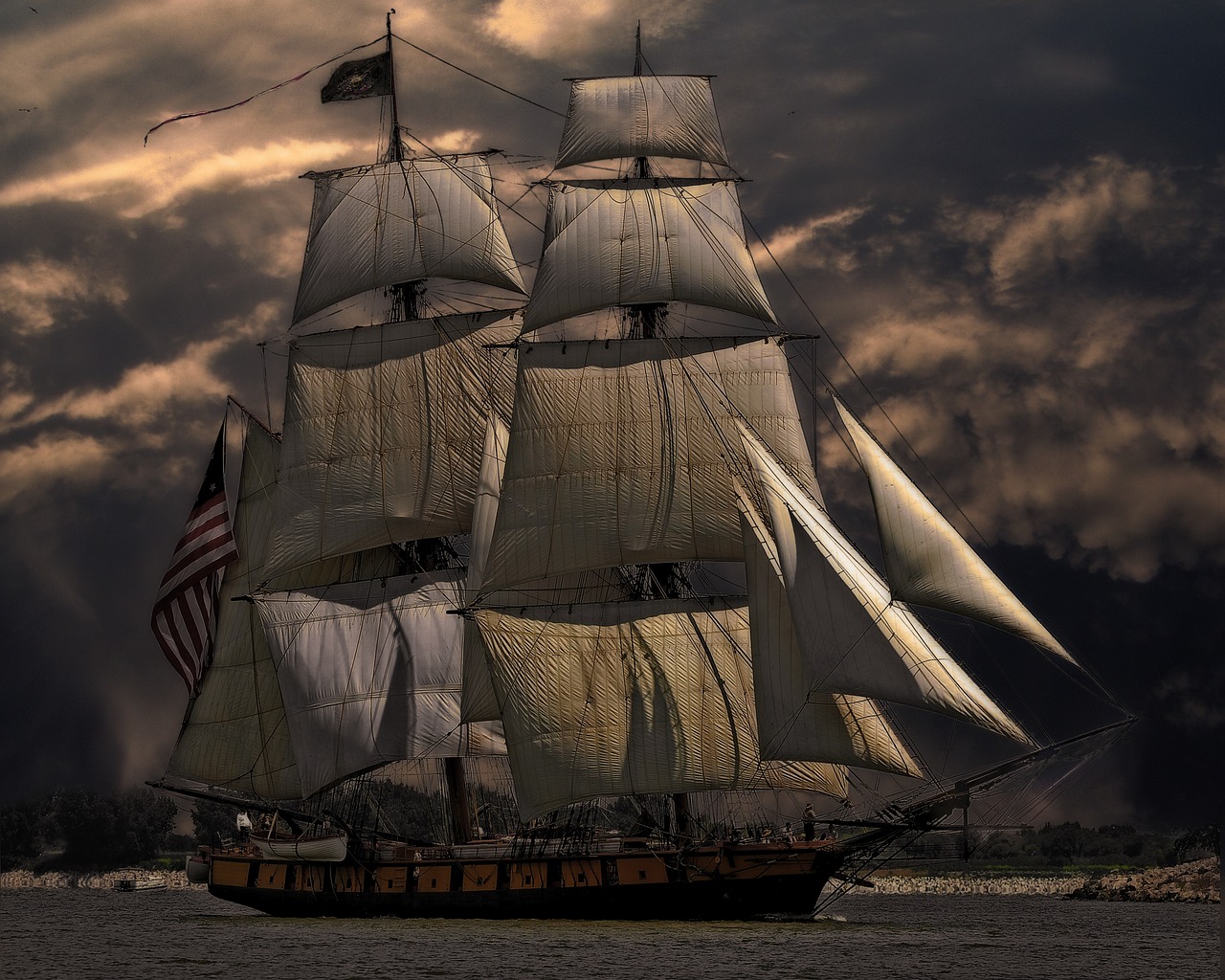 sailing ship vessel boat free photo