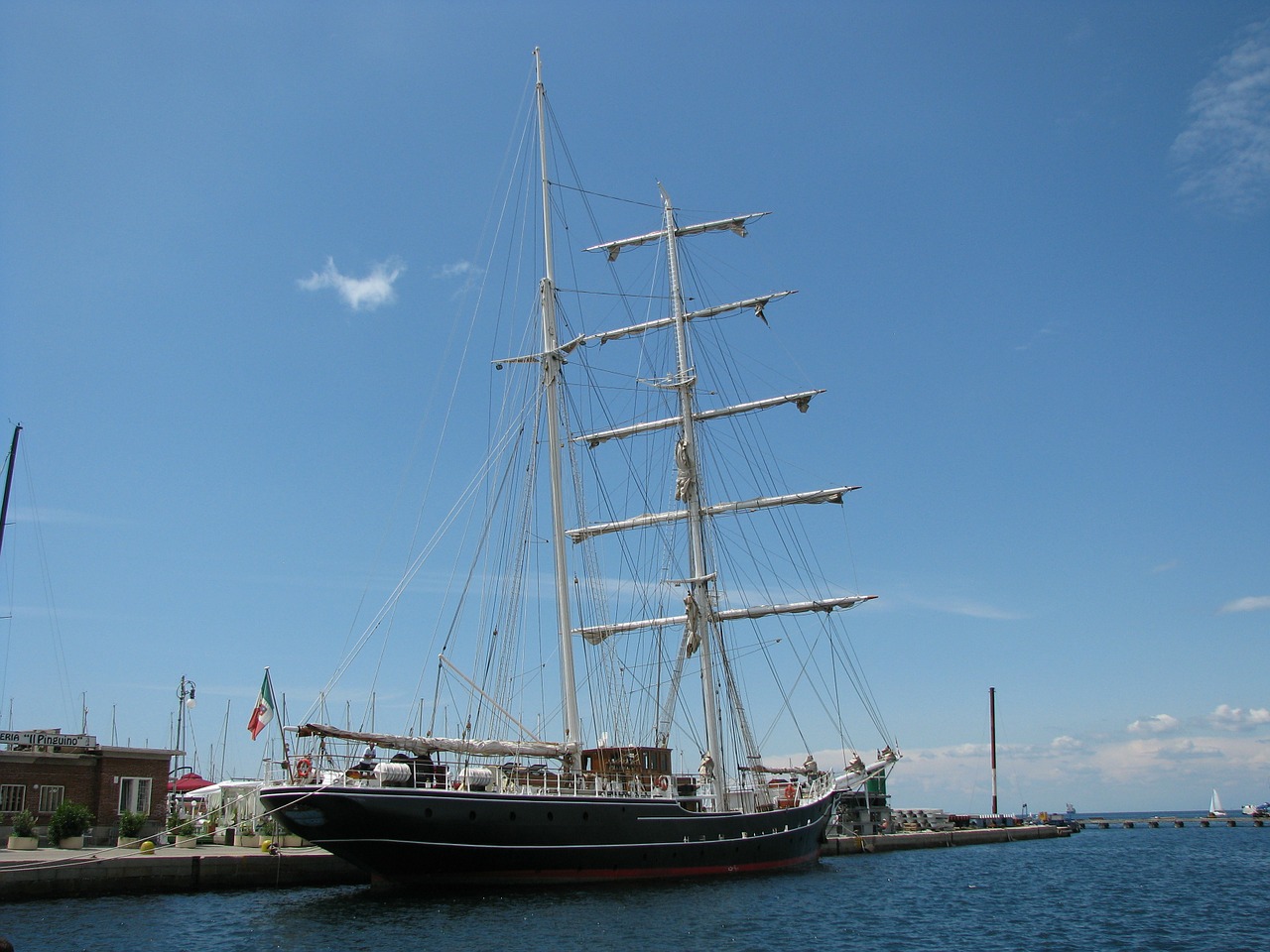 sailing vessel ship masts free photo