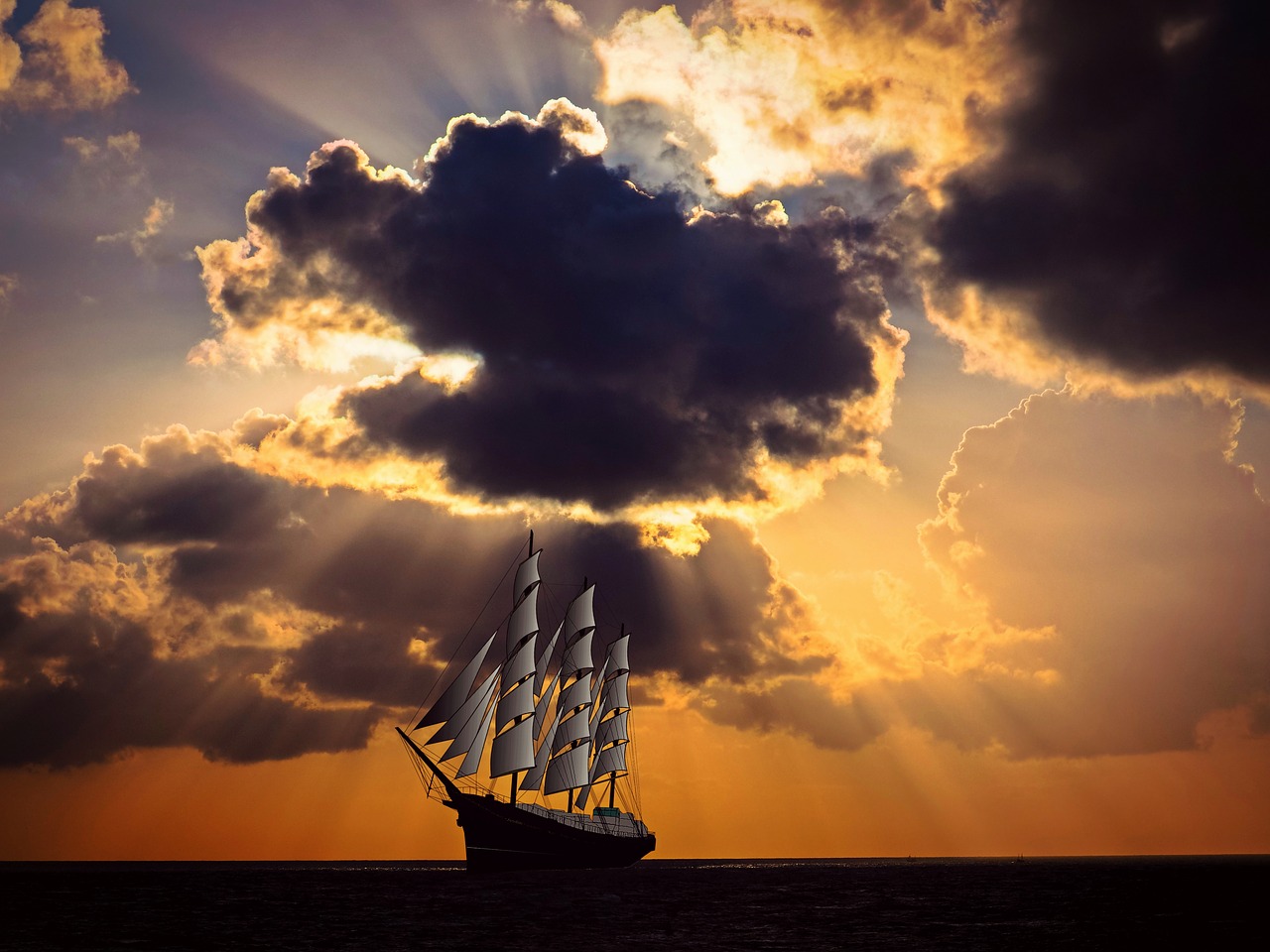 sailing vessel ship sail free photo