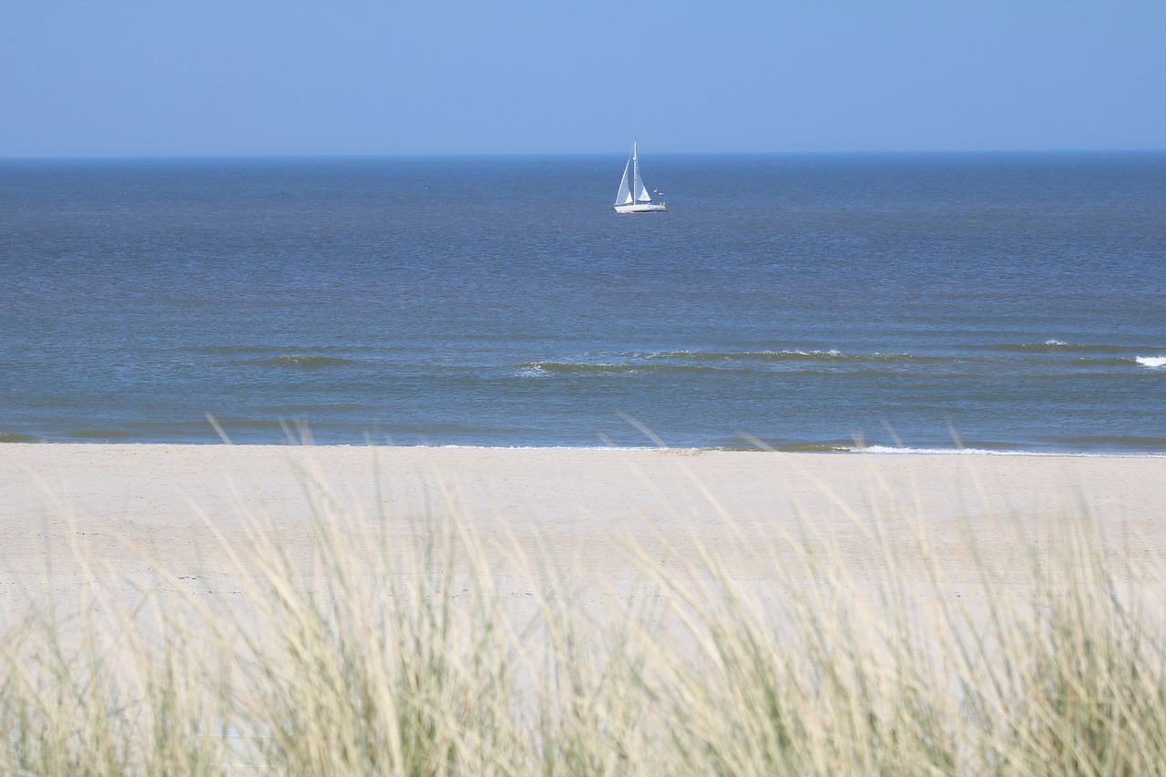 sailing vessel dunes beach free photo