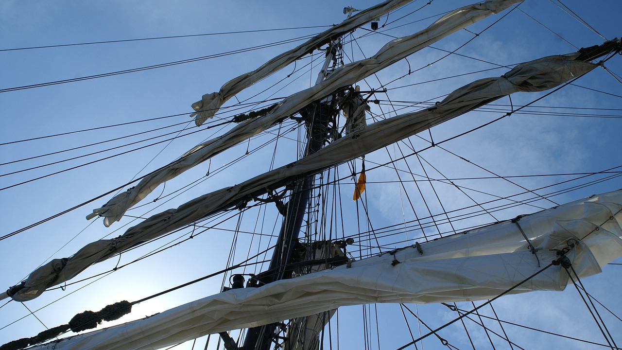 sailing vessel rigging sail free photo