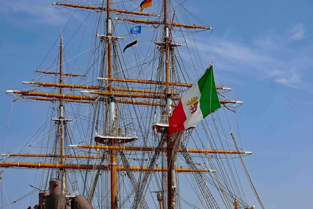 sailing vessel  sail training ship  amerigo vespucci free photo