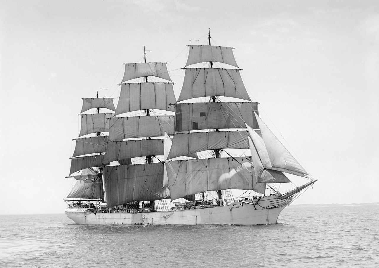 sailing vessel three masted ship free photo