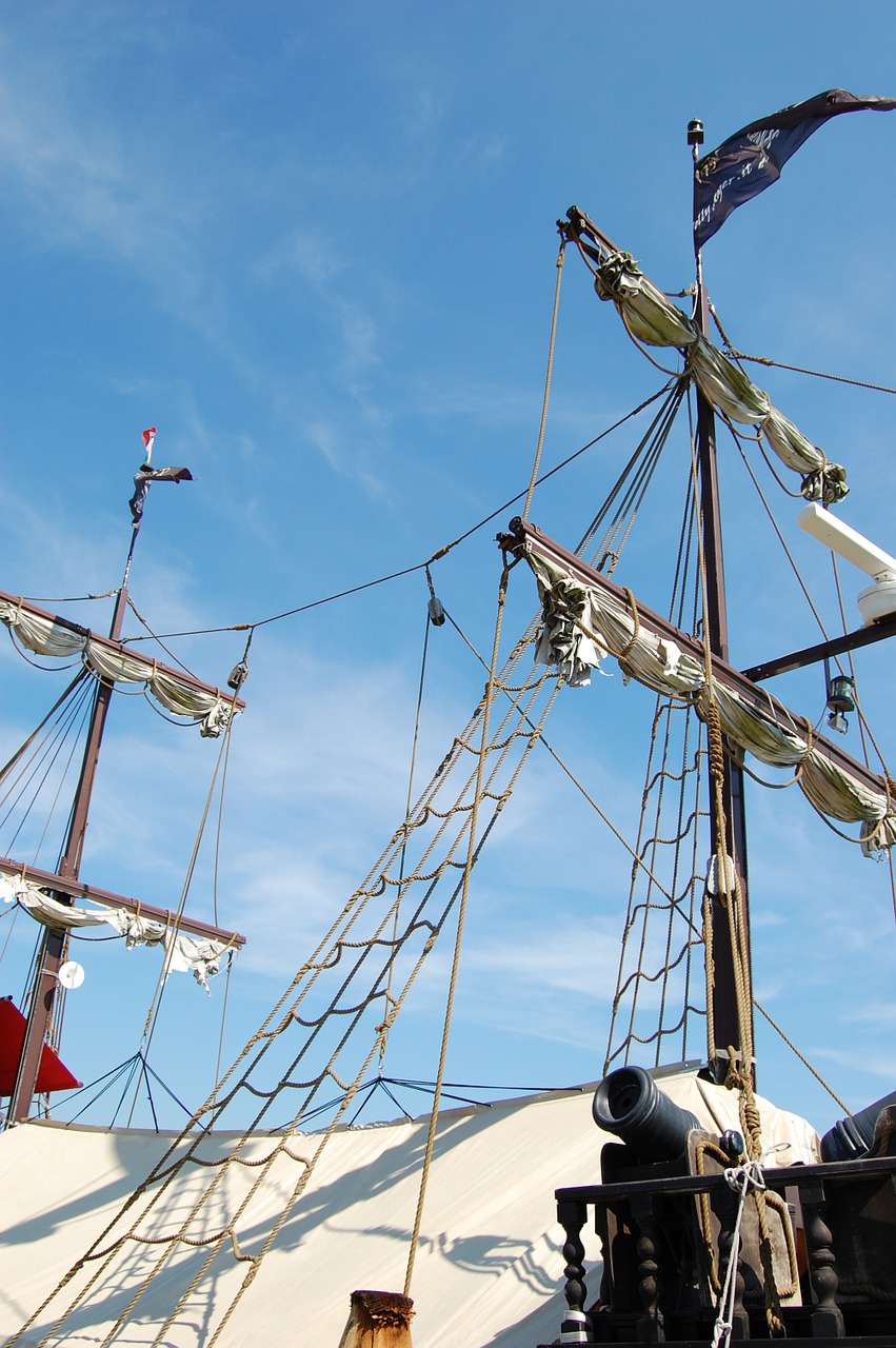 sailing vessel rigging masts free photo