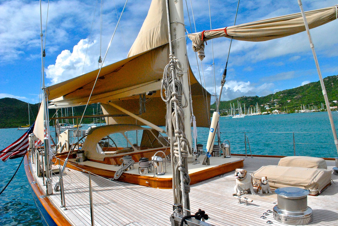 sailing yacht antigua caribbean free photo