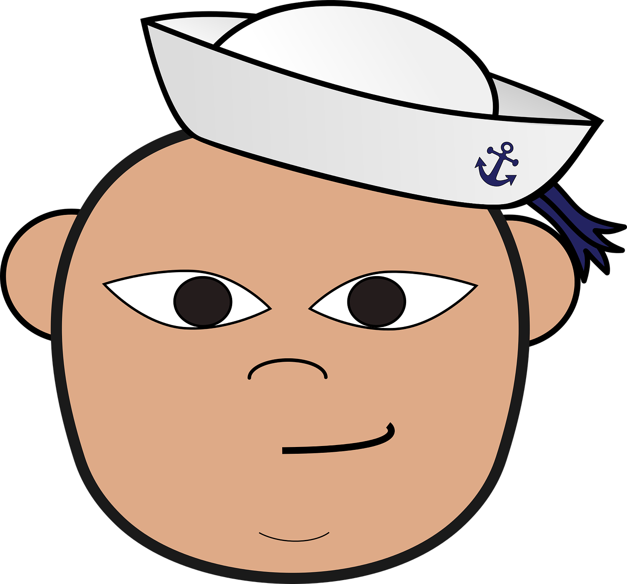 sailor clip-art head free photo