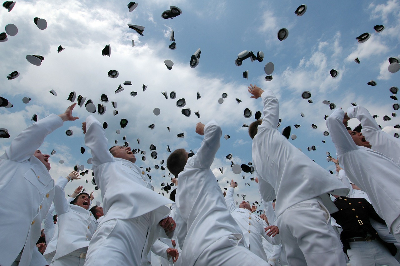 sailors graduation ceremony completion free photo