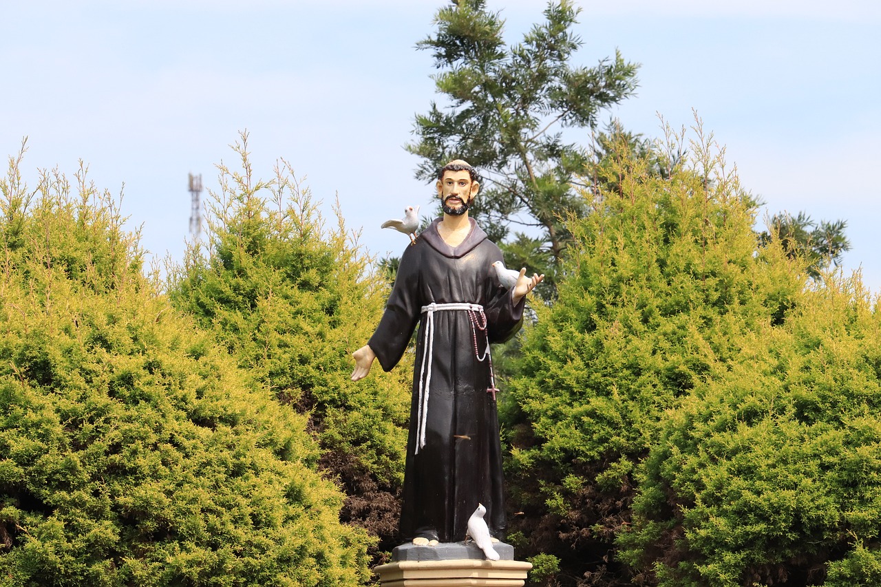 saint  saint francis assisi  sculpture free photo