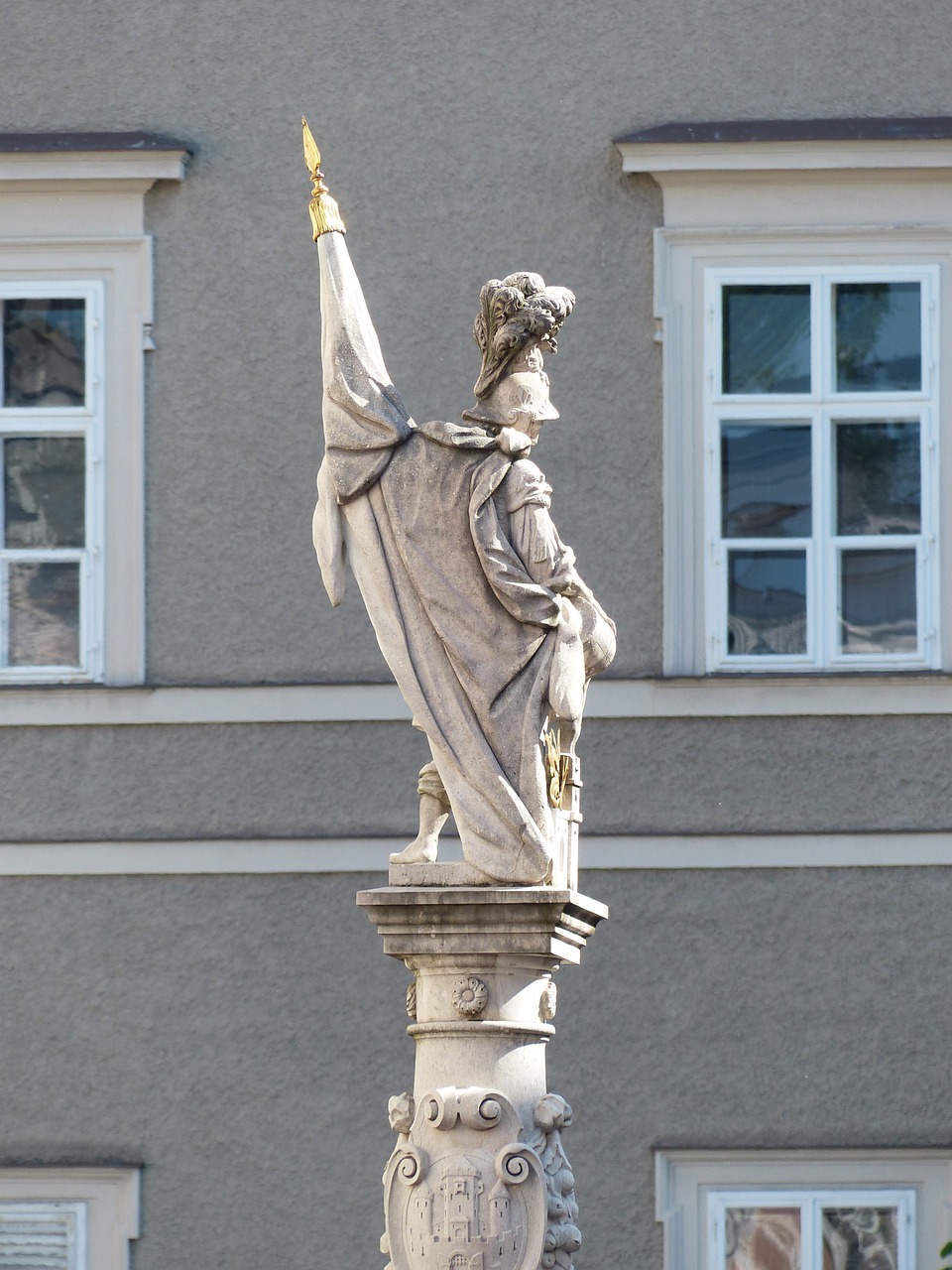 saint florian statue fountain free photo