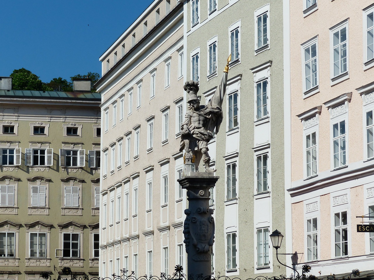 saint florian statue fountain free photo