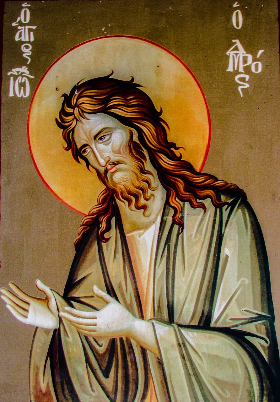 saint john the baptist icon religion free photo