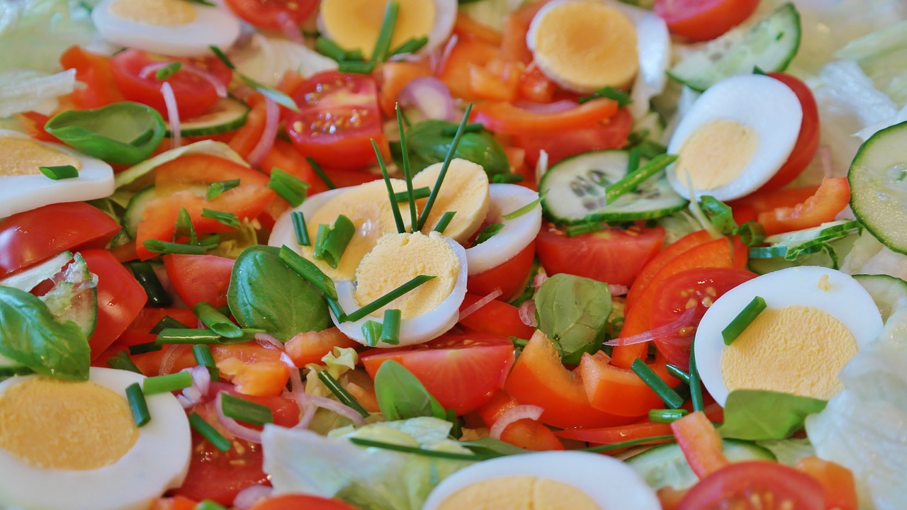 salad mixed tomato free photo