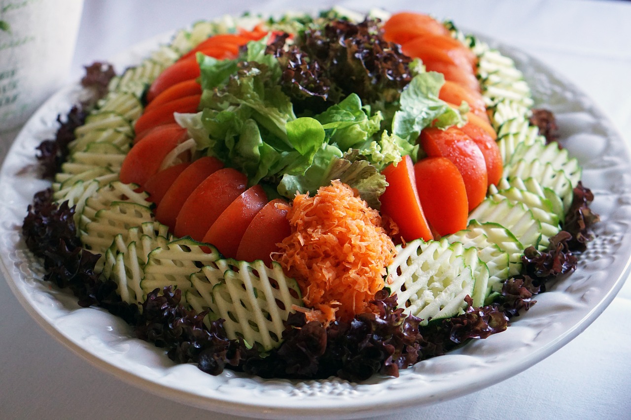 salad tomatoes zucchini free photo