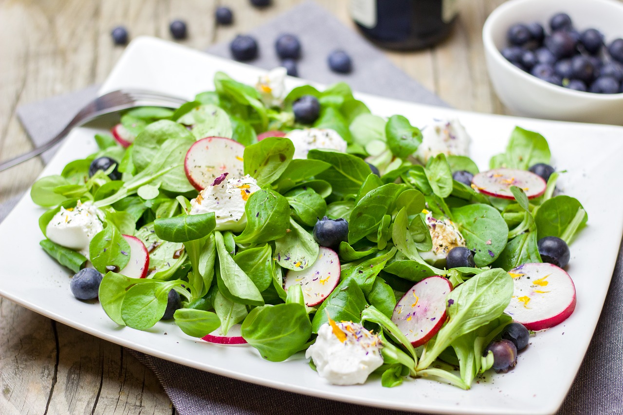 salad spring radishes free photo