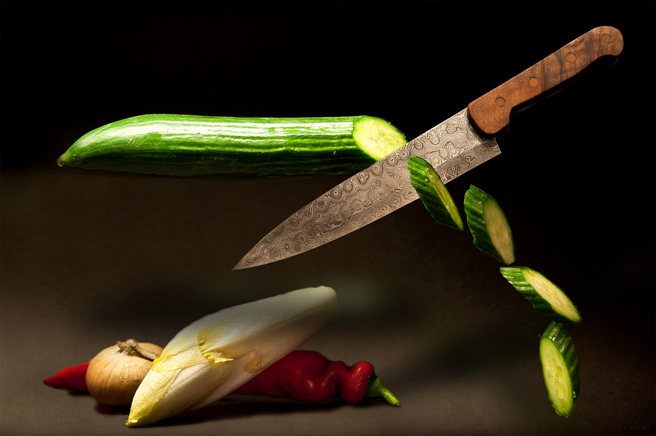 salad knife delicious free photo