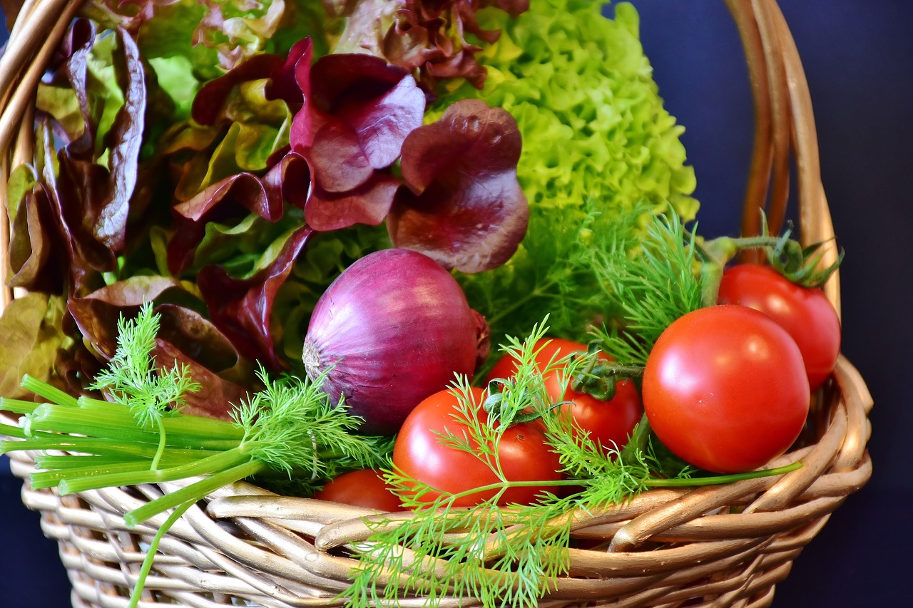 salad tomatoes onion free photo