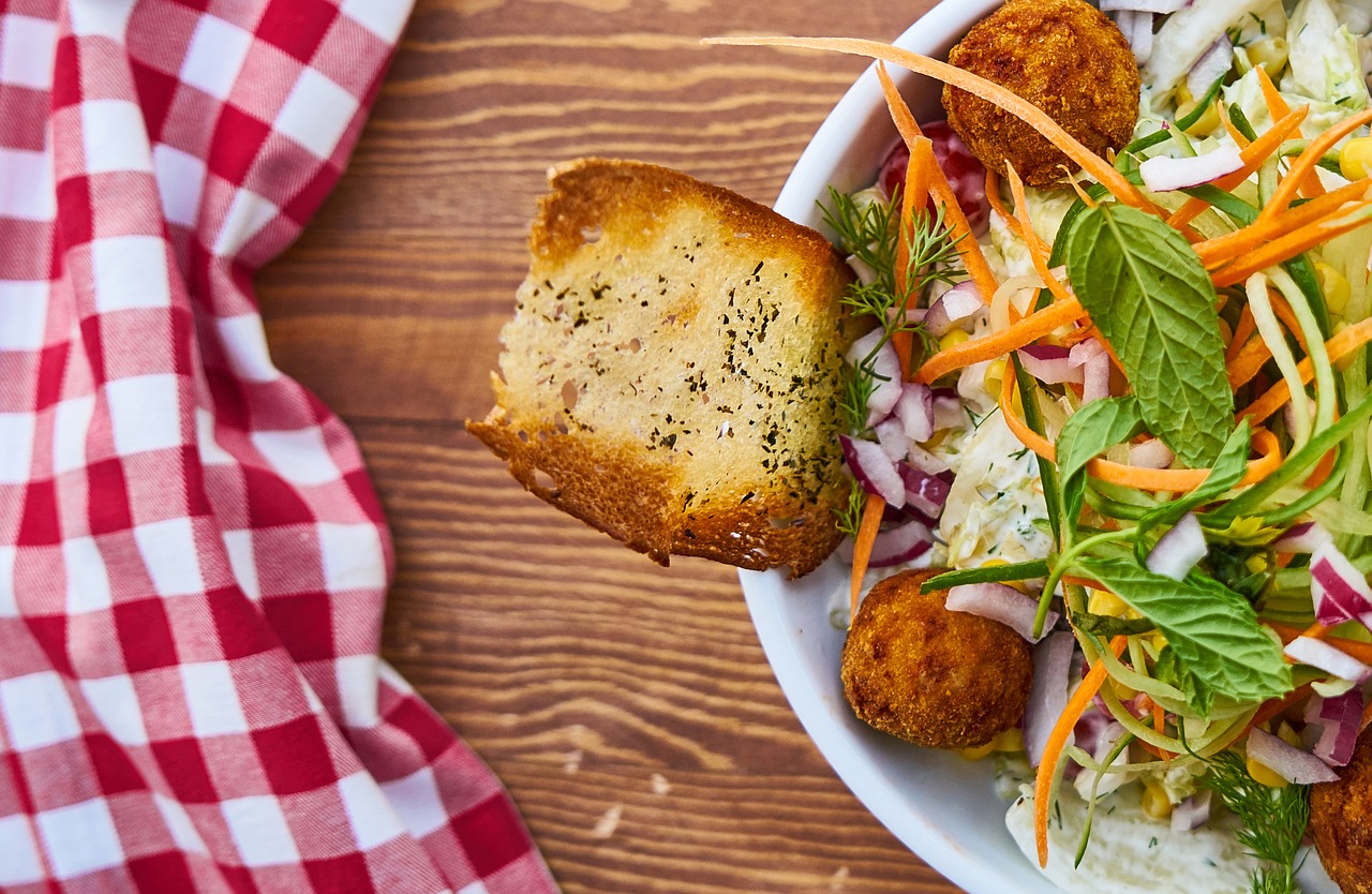 salad plate food free photo