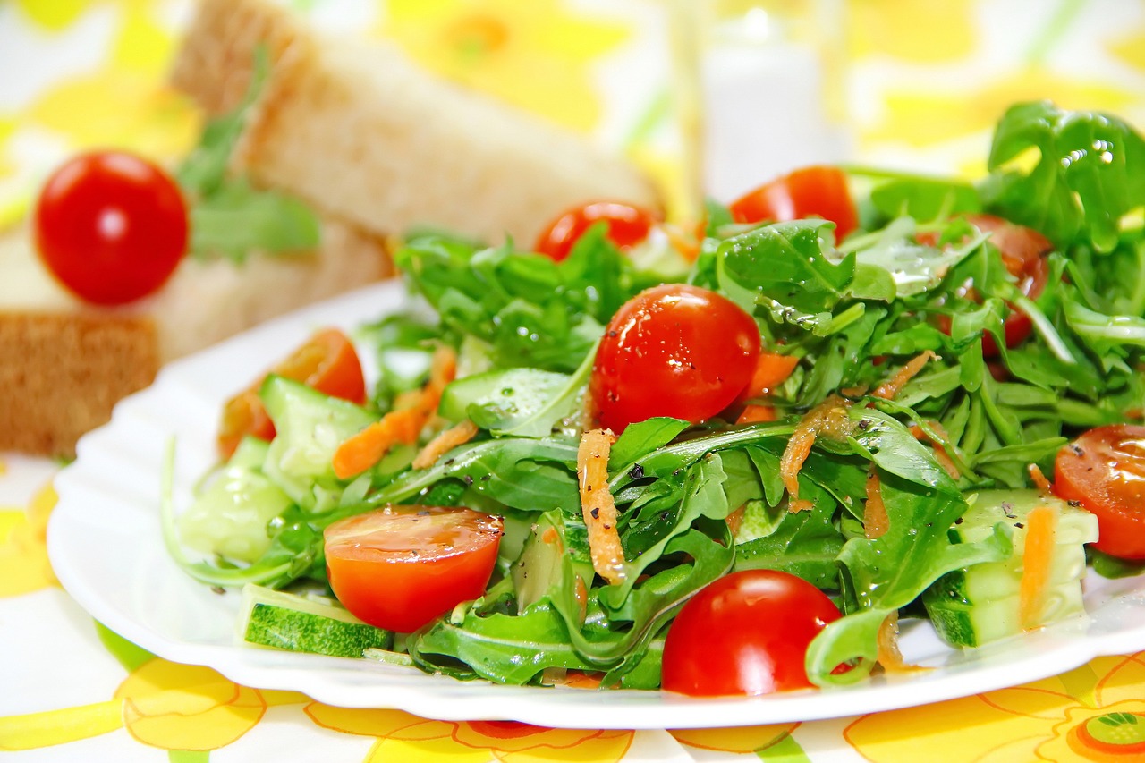 salad  meal  tomato free photo