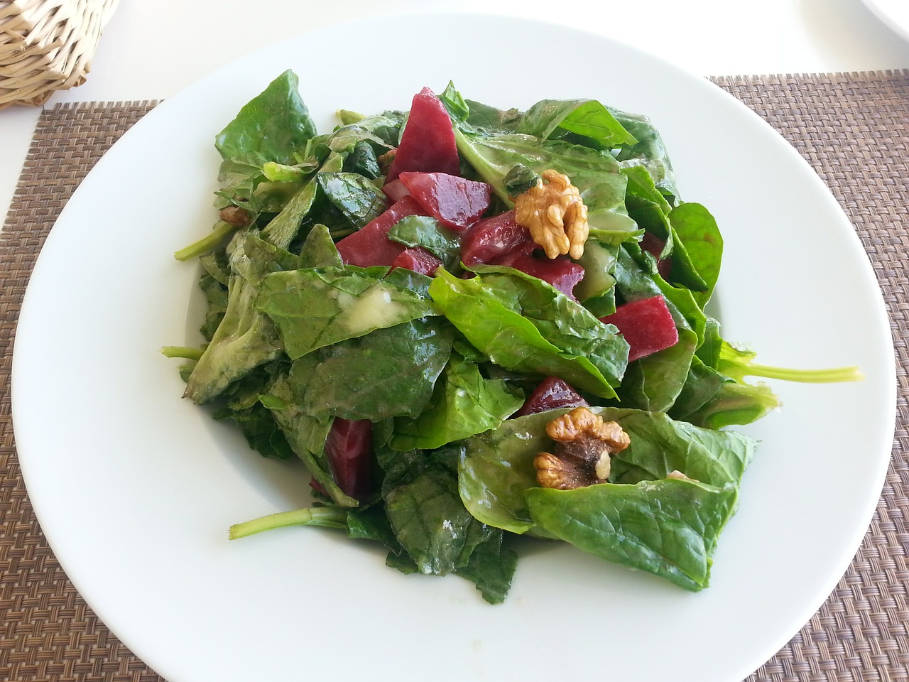 salad spinach beetroot free photo
