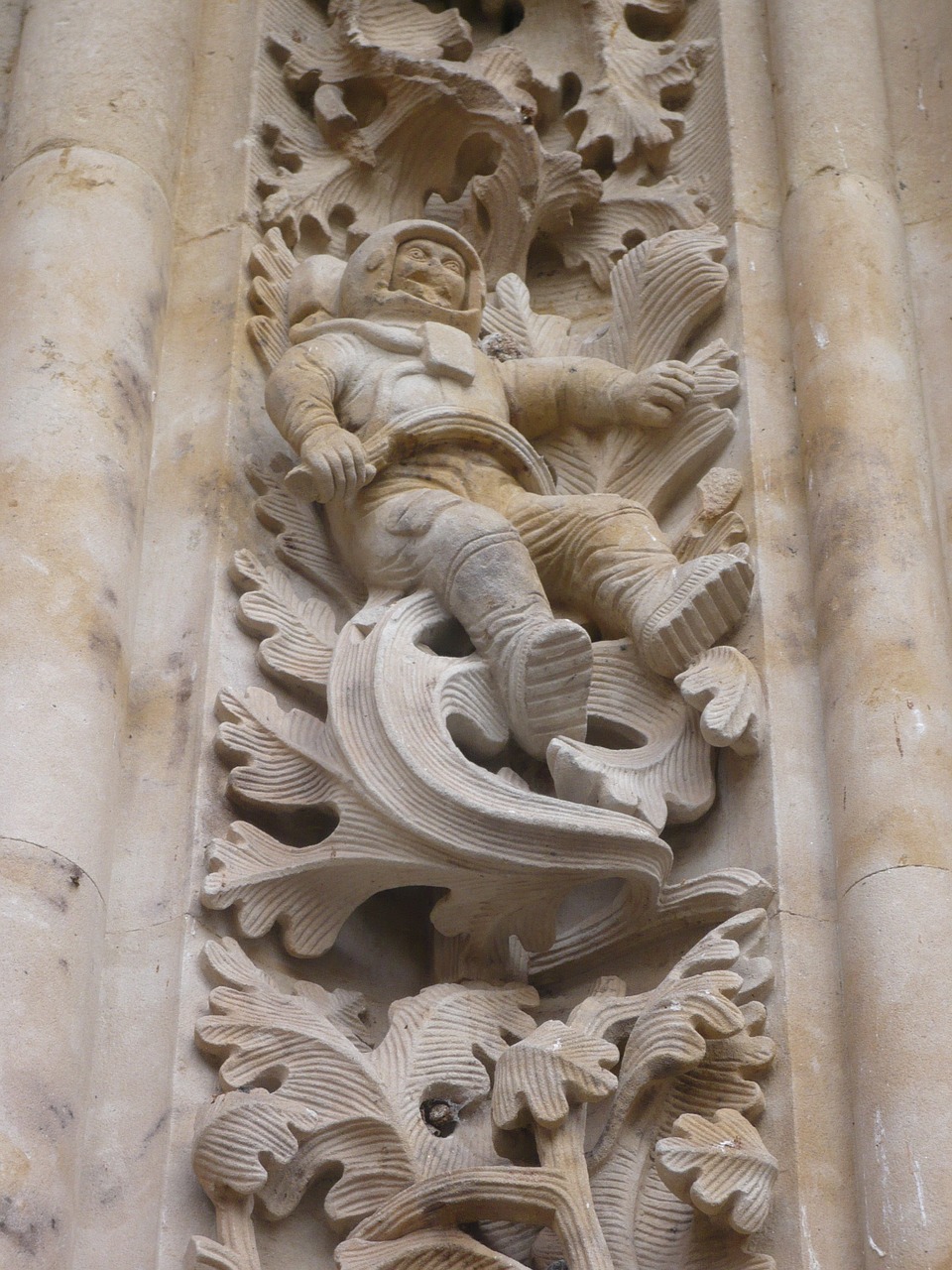 cathedral salamanca bas relief free photo