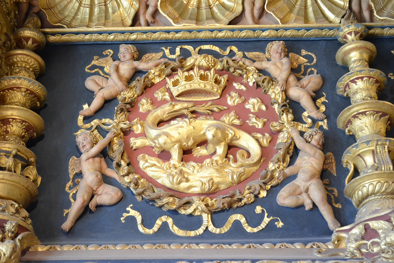 salamander emblem of king château de blois free photo