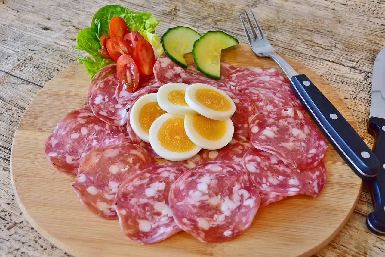 salami sausage meat free photo