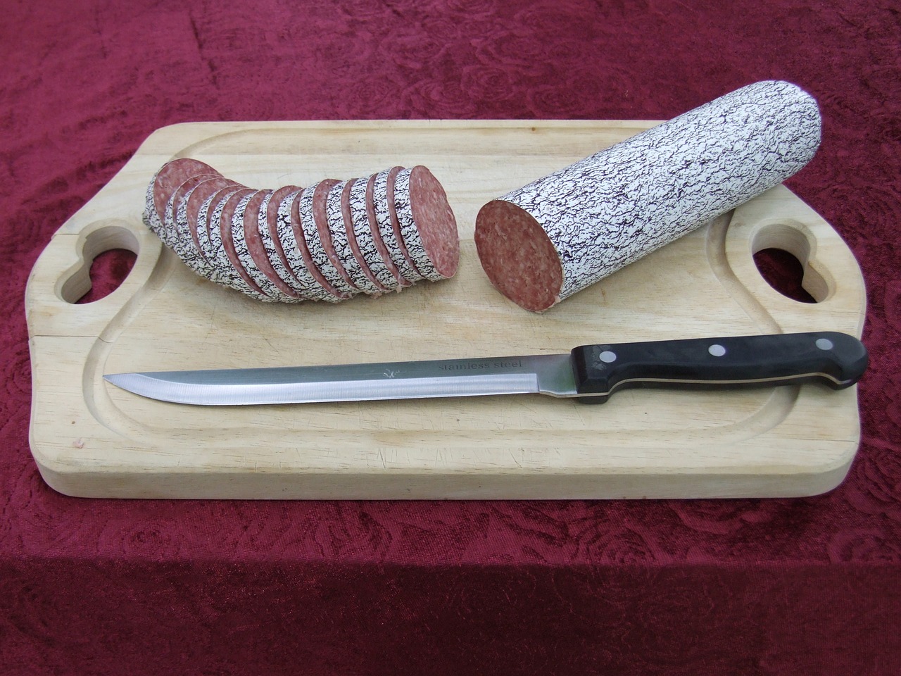 salami tactics sausage discs free photo