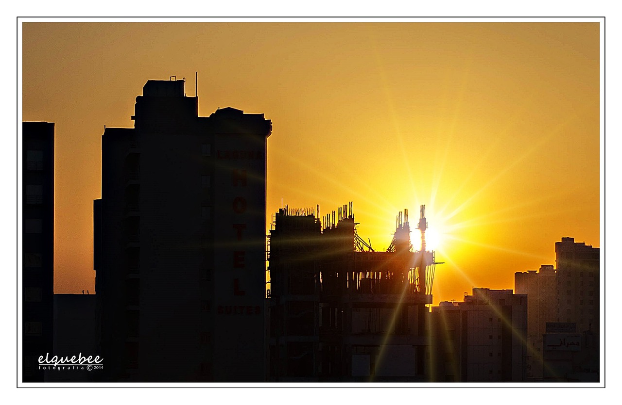 salmiyah kuwait sunset free photo