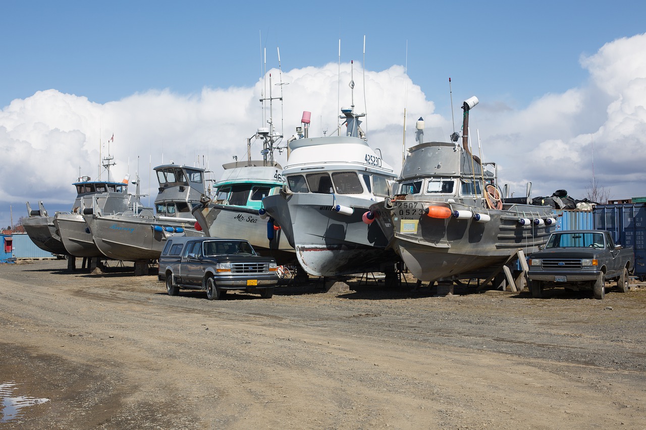 salmon boats bristol bay free photo