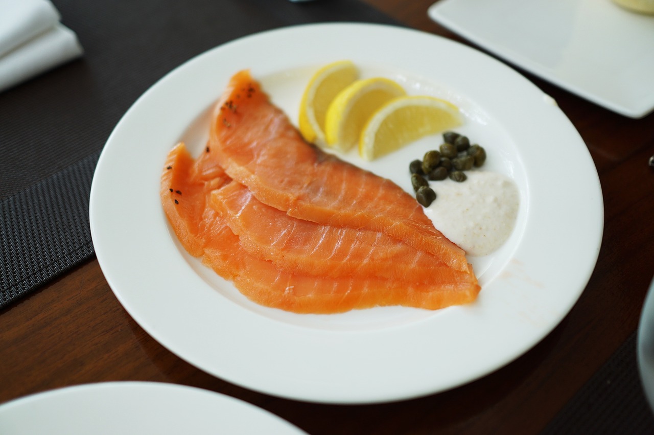 salmon appetizer health free photo