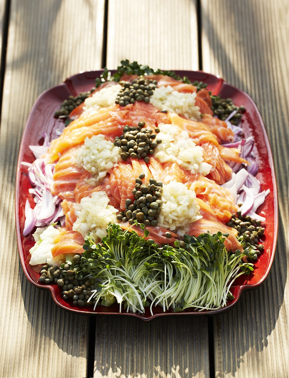 salmon salad salad camping food free photo