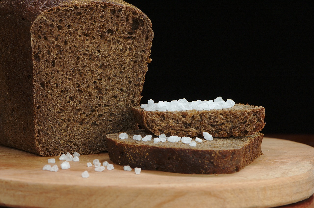 salt bread rye free photo